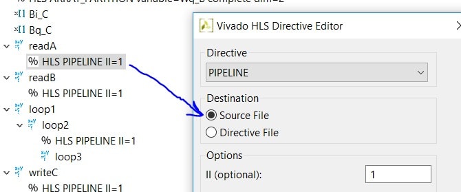 дважды нажав мышью на указатель и выбрав «Source File» вместо Directive File