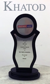 Компания Khatod была награждена на выставке Industry Award 2015 как лучший инноватор в области оптики и светодиодного освещения