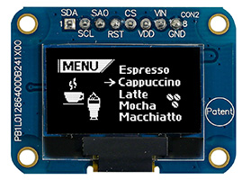 Микро OLED дисплеи 0,96’’ от Raystar REA012864D-01