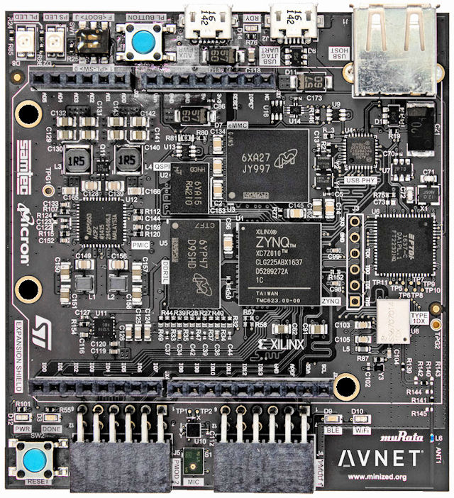 Отладочный набор MiniZed на чипе ZYNQ-7007S от Xilinx со склада в Санкт-Петербурге