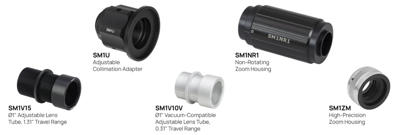 Линзовые тубусы и резьбовые элементы (серия SM1)